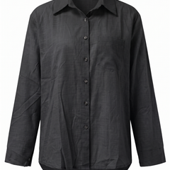 Paloma-Thelma button front shirt in Black, front view
