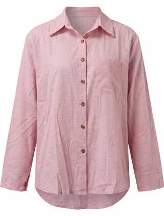 Paloma-Thelma button front shirt in Pink, front view