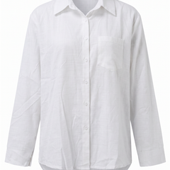 Paloma-Thelma button front shirt in White, front view