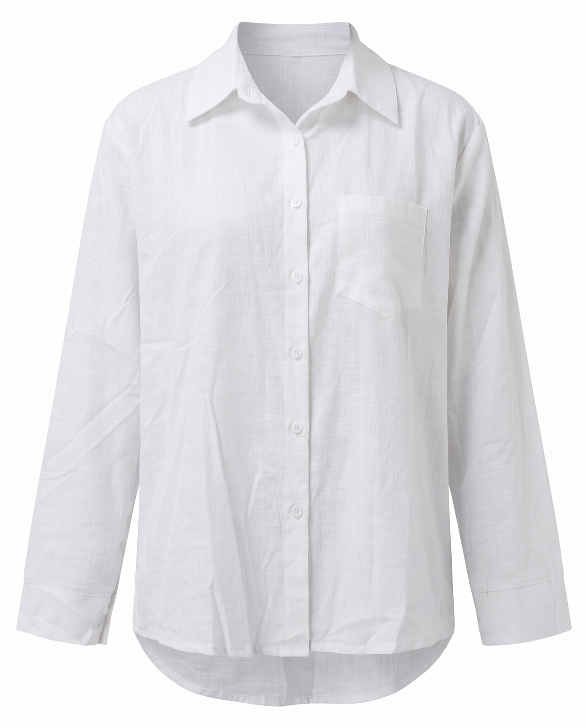 Paloma-Thelma button front shirt in White, front view